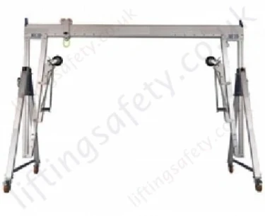 Aluminium Lifting Gantry Systems with Castors (Potentially Movable Under Load)
