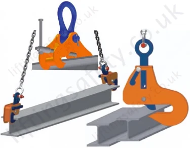 Crosby Steel Beam Lifting / Suspension Clamps - To Suit UB, RSJ, I Section or H Section