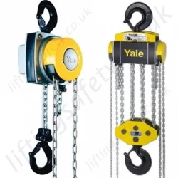 Yale "YaleLift 360" MKIII Hand Chain Hoist, Top Hook Suspended - Range from 500kg to 20,000kg