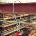 MiIler Galvanised Steel Anchorage Sling with Thimble Eye Terminations and Clear Plastic Protective Sleeve  - 1, 2 or 3 Metre