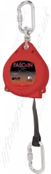 Miller "Falcon" Extremely Robust Inertia Reel Personal Fall Limiter (PFL) with Polyester Webbing Lanyard (Many Karabiner Options) - 6 Metre