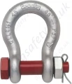 Crosby 'G2130' & 'G2130OC' Bolt Type Bow Lifting Shackles, WLL Range from 330kg to 150 tonne