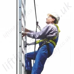 Tractel "Tractelift" Electric Climbing Assistant. Balances the Climbers Weight and Provides Fall protection.