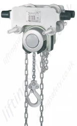 YaleLift "ITP CR/SS" Anti Corrosion Push Travel Hand Chain Hoist with Stainless Steel Chains - Range from 500kg to 4000kg