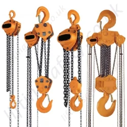 KITO Mighty M3 CB Series Manual Chain Hoists, Top Hook Suspended. Range from 500kg to 30,000kg