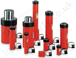 Yale "YS" Universal Single Acting Cylinders. Several Height Options for Each Capacity - Range from 5000kg to 100,000kg (38 Options)