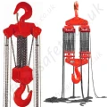 'LiftingSafety' High Capacity Manual Chain Hoist, Chain Block and Tackle, Top Hook Suspended  - Range from 30,000kg to 50,000kg with specials up to 100,000kg