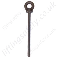 Metric Thread Long Collared Eye bolts to BS529 -  Range from 250kg to 4000kg