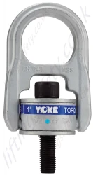 Yoke 'Type 204' UNC Thread Swivel Hoist Ring with Alloy Steel Washer, Thread Range from 5/16" to 2"