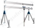 Adjustable Aluminium Lifting Gantry Crane with Single Split Top Beam, Capacity 500kg or 1000kg