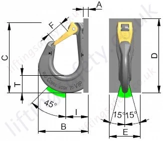 Vcgh S Excavator Hook Dimensions