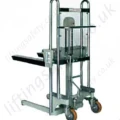 Semi Electric Mini Stacker. Manual Travel Electric Lift - 400kg lifting capacities, 1700mm lift height