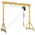 Lightweight 'C' Profile Mobile Lifting Gantry (light duty) with 500kg to 2000kg Capacities