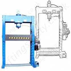 Floor Mounted Hydraulic Workshop Presses, "Electric Powerpack" Operated Floor Mounted Hydraulic Workshop Presses, "Electric Powerpack" Operated