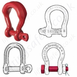 Lifting Shackles - 'D' Shackles & Bow / Omega Shackles Lifting Shackles - 'D' Shackles & Bow / Omega Shackles