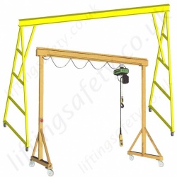 Mobile Lifting Gantries Painted Carbon Steel Mobile Lifting Gantries Painted Carbon Steel
