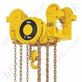 Yale VLRP and VLRG Low Headroom Hand Chain Hoist (Push and Geared Travel) - Range from 250kg to 6000kg