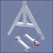 a frame adjustable gantry dismantled