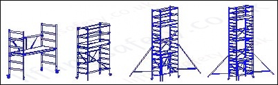 folding scaffold tower configuration options