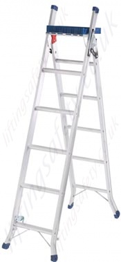 aluminium stepladder and extension and stairwell ladder