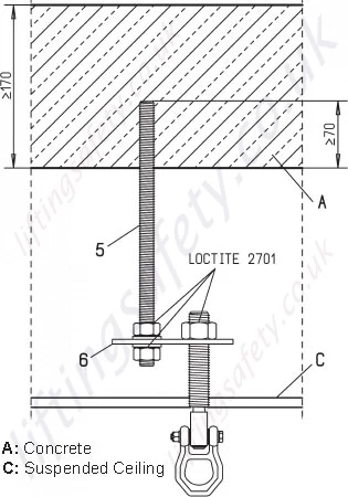 Installation in to suspended ceiling Installation in to suspended ceiling