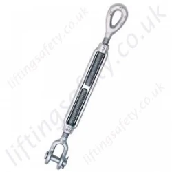 Crosby 'HG227' Jaw & Eye Turnbuckles Certified for Lifting Applications, WLL Range from 230kg to 34,000kg