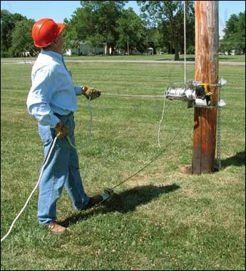 Capstan winch example of use