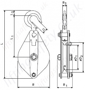 Pulley Block Dimensions