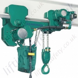 JDN "TI LMF" Low Headroom Pneumatic Hoist and Trolley Combination - Ranging from 500kg to 6300kg