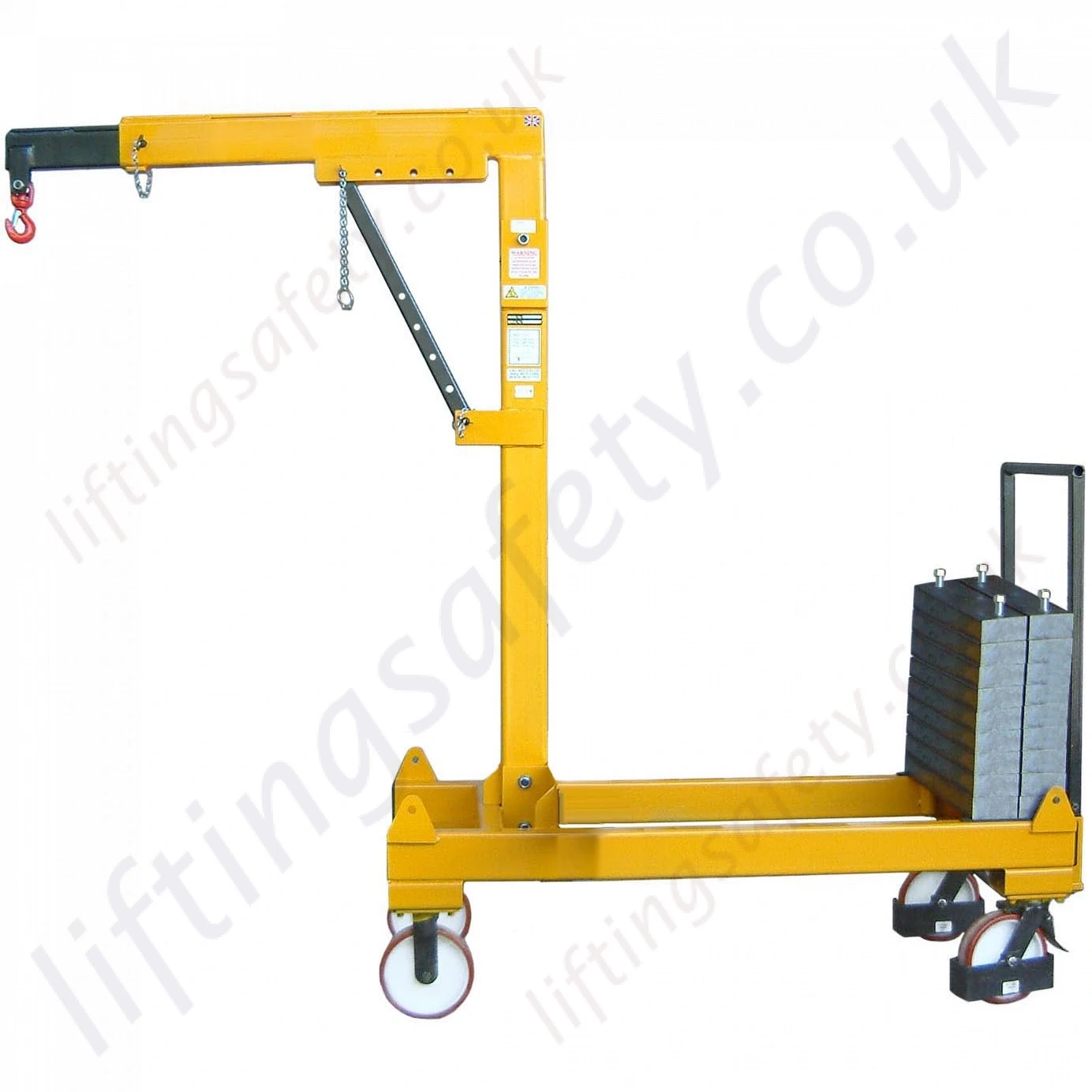MANUAL OR POWERED Rigid Arm Knockdown Counterbalance Floor Crane