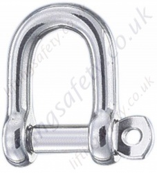 Stainless Steel D (Dee) Shackle