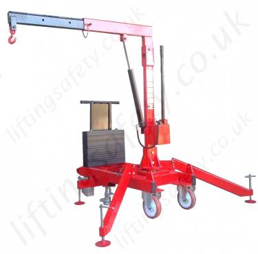 90 Degree Knock-Down 360 Pivot Arm Riggers Counterweight