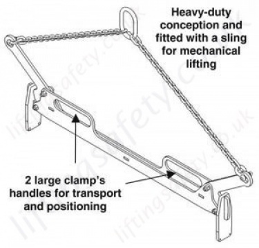 BX200 Kerb Clamp Sketch with Chain
