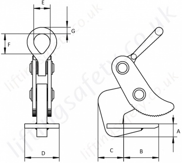 Ch Hh Plate Clamp Dimensions