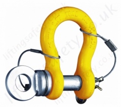 Sub-Sea / ROV Anchor Shackle with Safety Pin - Range from 6500kg to 35,000kg