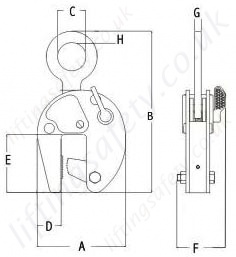 Camlok Bulb-Bar Section Lifting Clamps Specifications