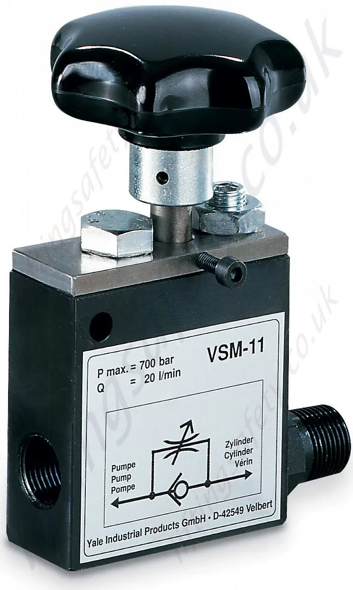 Yale VSM Safety Check Valve (2 Options) LiftingSafety