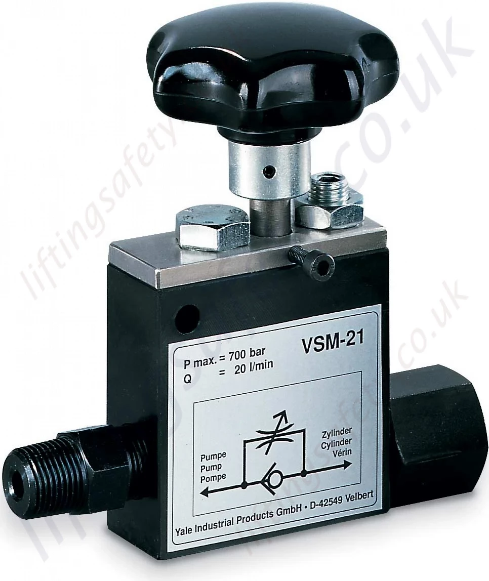 Yale VSM Safety Check Valve (2 Options) LiftingSafety