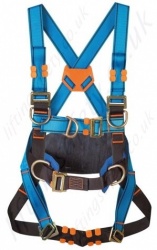 Tractel HT34 (Standard Buckles) Fall Arrest Harness With Front and Rear 'D' Ring and 2 x Chest 'D' Rings & Work Positioning Belt - S, M and XL