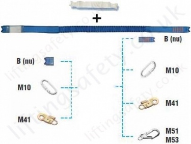 Tractel Lse Elastic Webbing Lanyard With Connector Options And Energy Absorber