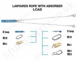 Tractel LCAD Lanyard With Connector Options