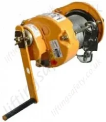 winch rope man riding wire hoist hand lift manriding operated ridgegear 50m 200kg liftingsafety length lifting winches rescue