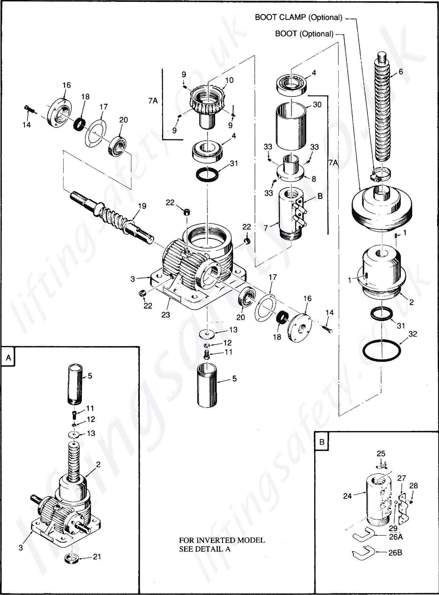 Continuous Duty Translating Parts List