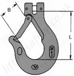 Latch Hook NGHF Dimensions