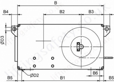 42 87 E Electric Wirerope Winch Dimensions Side