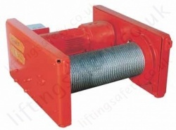 Hadef 42/87-E Electric Wire Rope Pulling Winch Range from 500kg to 10,000kg