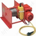 Hadef 43/86-E Single Phase Electric Wire Rope Pulling Winch Range from 125kg to 3,200kg