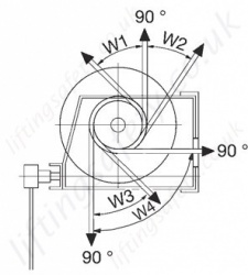 Hadef 238 10 Worm Gear Wirerope Winch Dimensions Rotation