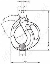 Gripsafe G10 Clevis Hook Dimensions