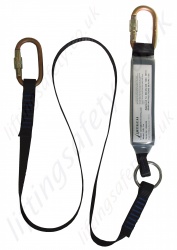 Abtech "ABL" Shock Absorbing Lanyard with Karabiners or Snap Scaffold Hook - 2 Metre